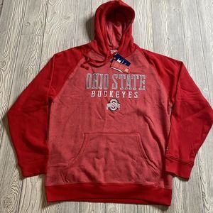 Champion Ohio State Buckeyes Pullover Hoodie Men’s L Scarlet Two Tone New